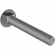 BSC PREFERRED Grade 5 Steel Square-Neck Carriage Bolt Medium-Strength Zinc-Plated 1/2-13 Thread Size 4 L, 10PK 90185A728